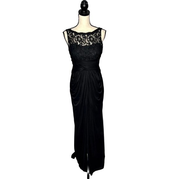Davids Bridal Black Lace Dress Women's Size 10 - Picture 1 of 8